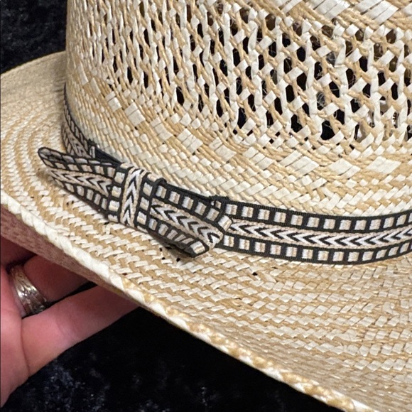 Stylish Straw Cowboy Hat - Picture 2 of 7